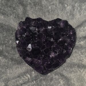 Heart-Shaped Amethyst Crystal Cluster